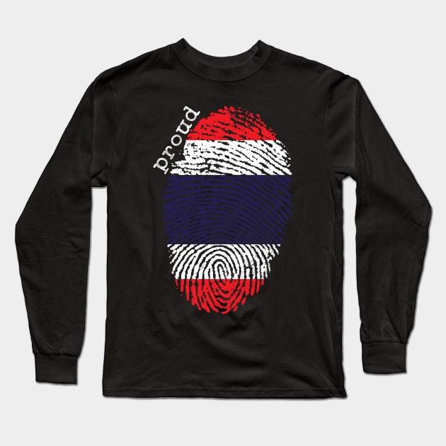 Thailand flag Long Sleeve T-Shirt by Shopx